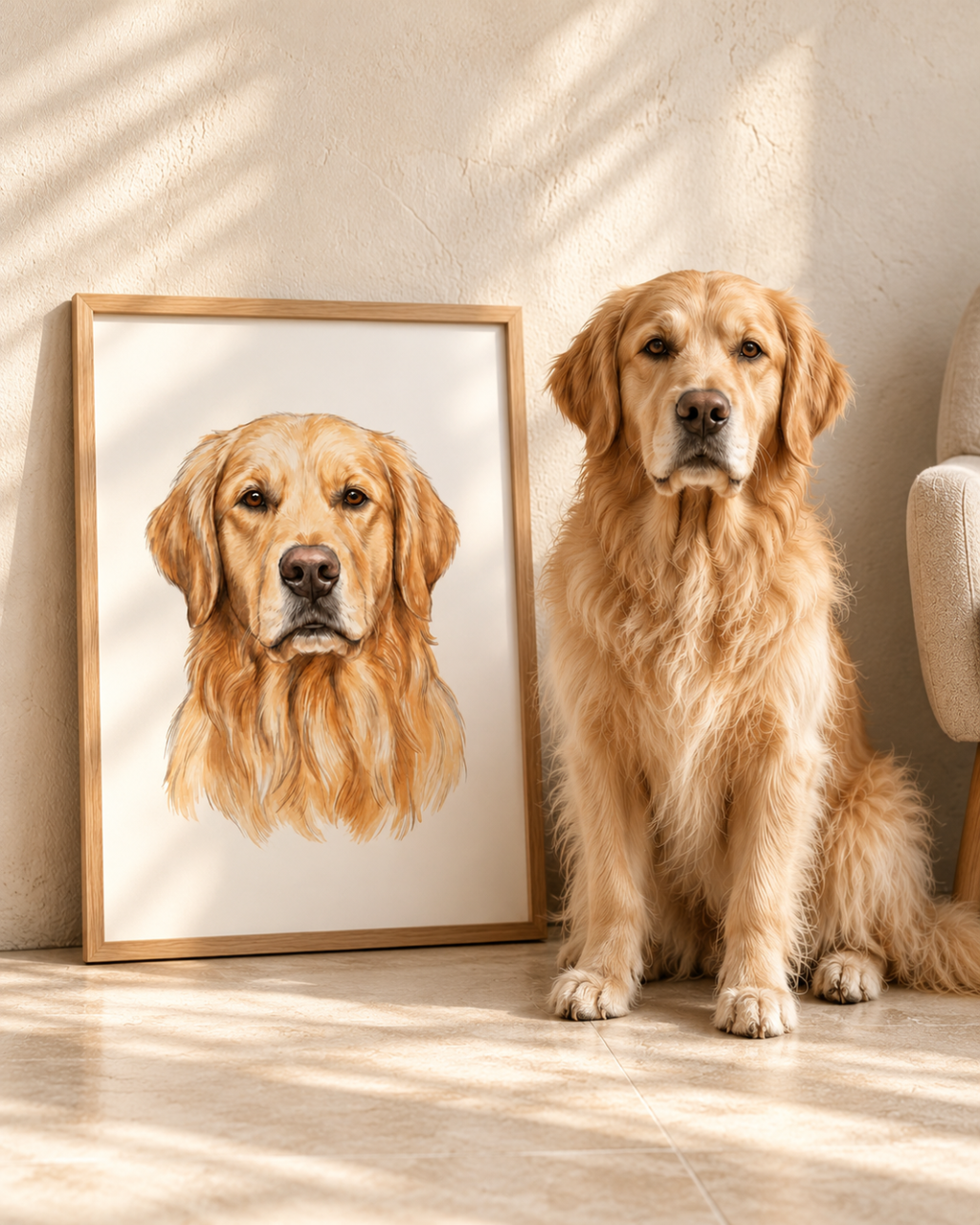 Framed Custom Pet Portrait