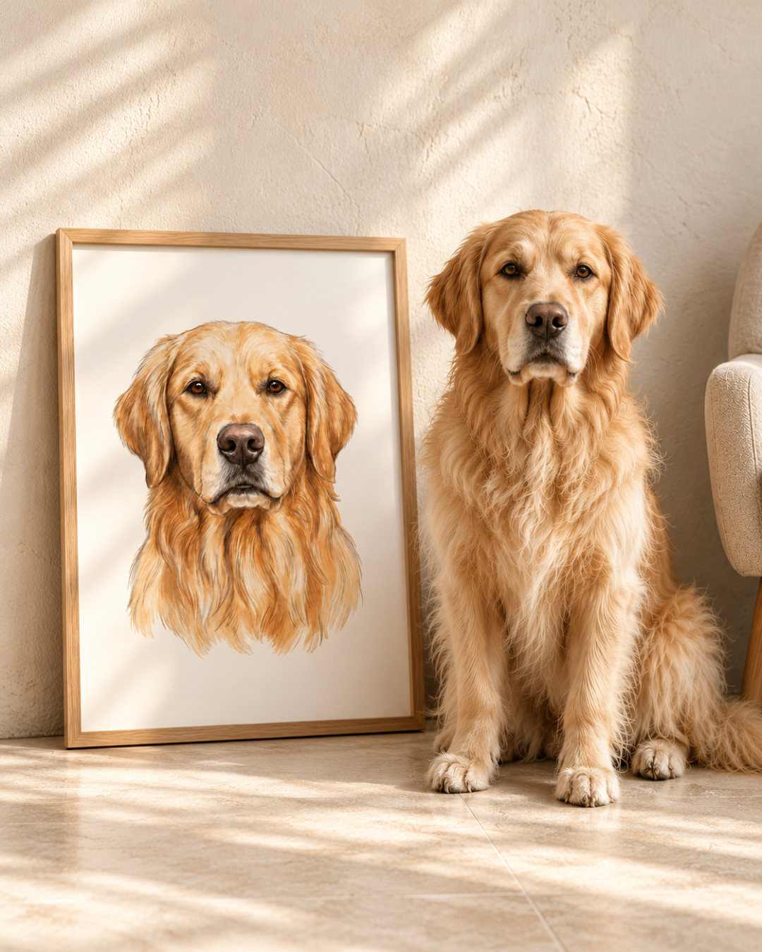 Framed Custom Pet Portrait