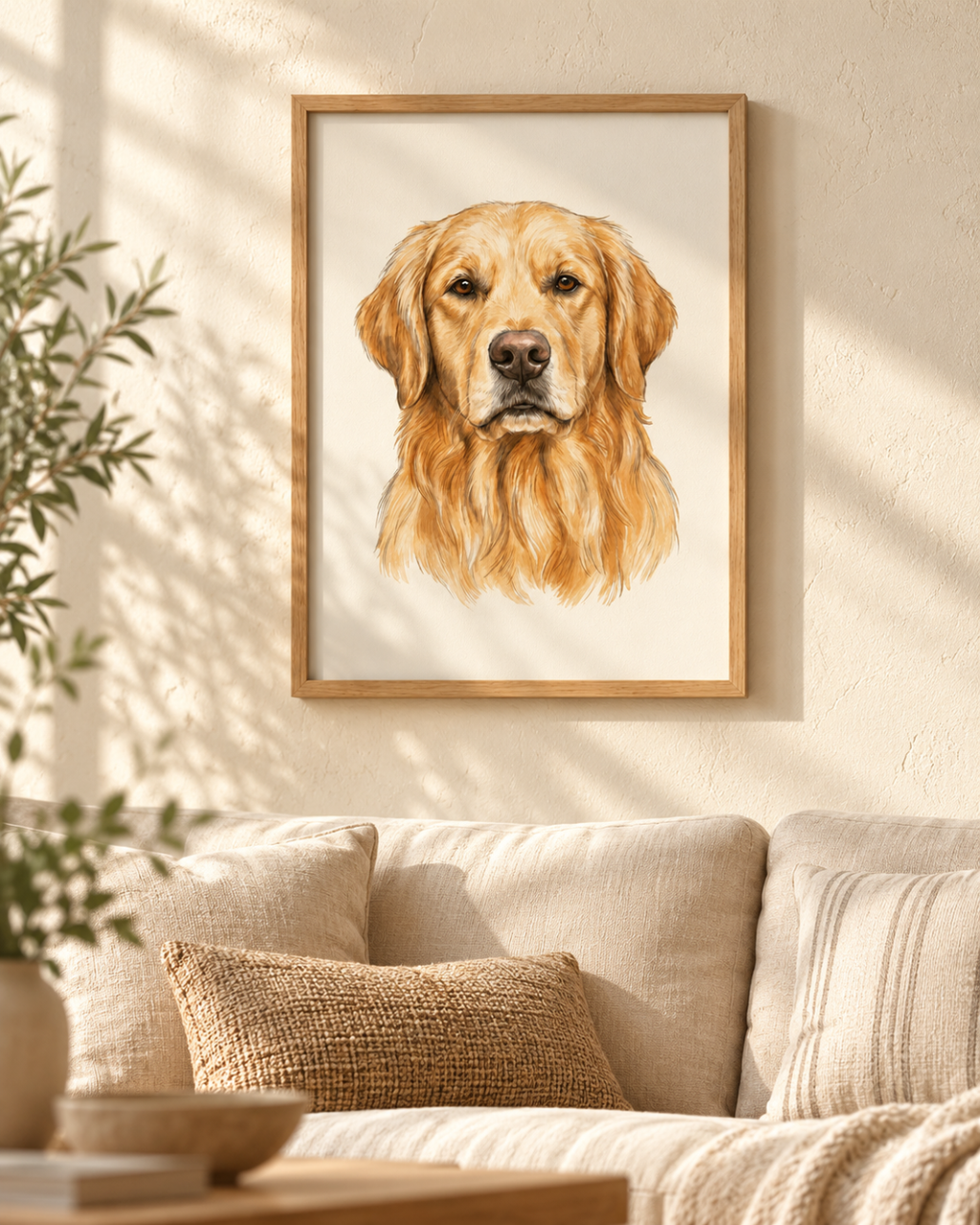 Framed Custom Pet Portrait