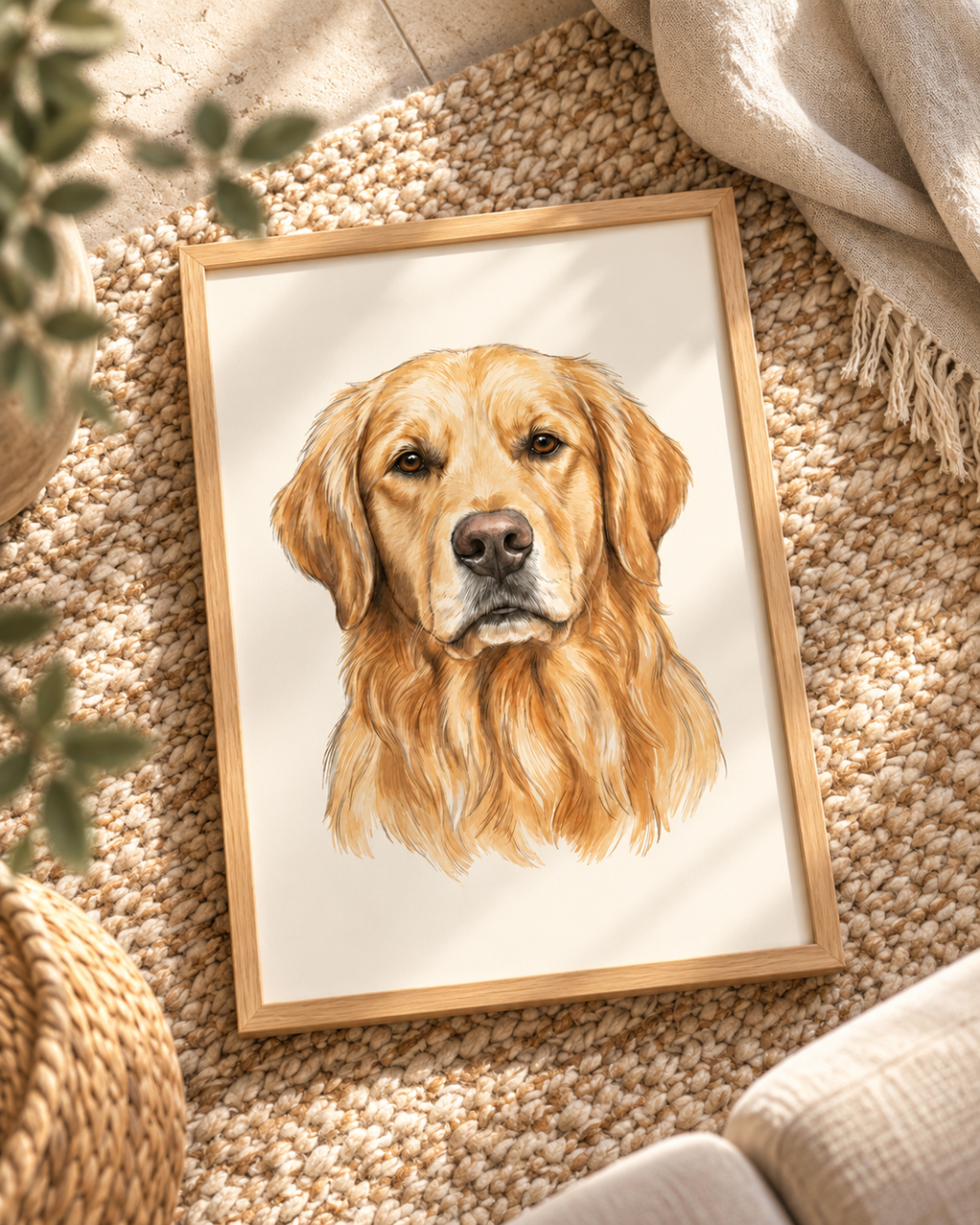 Framed Custom Pet Portrait