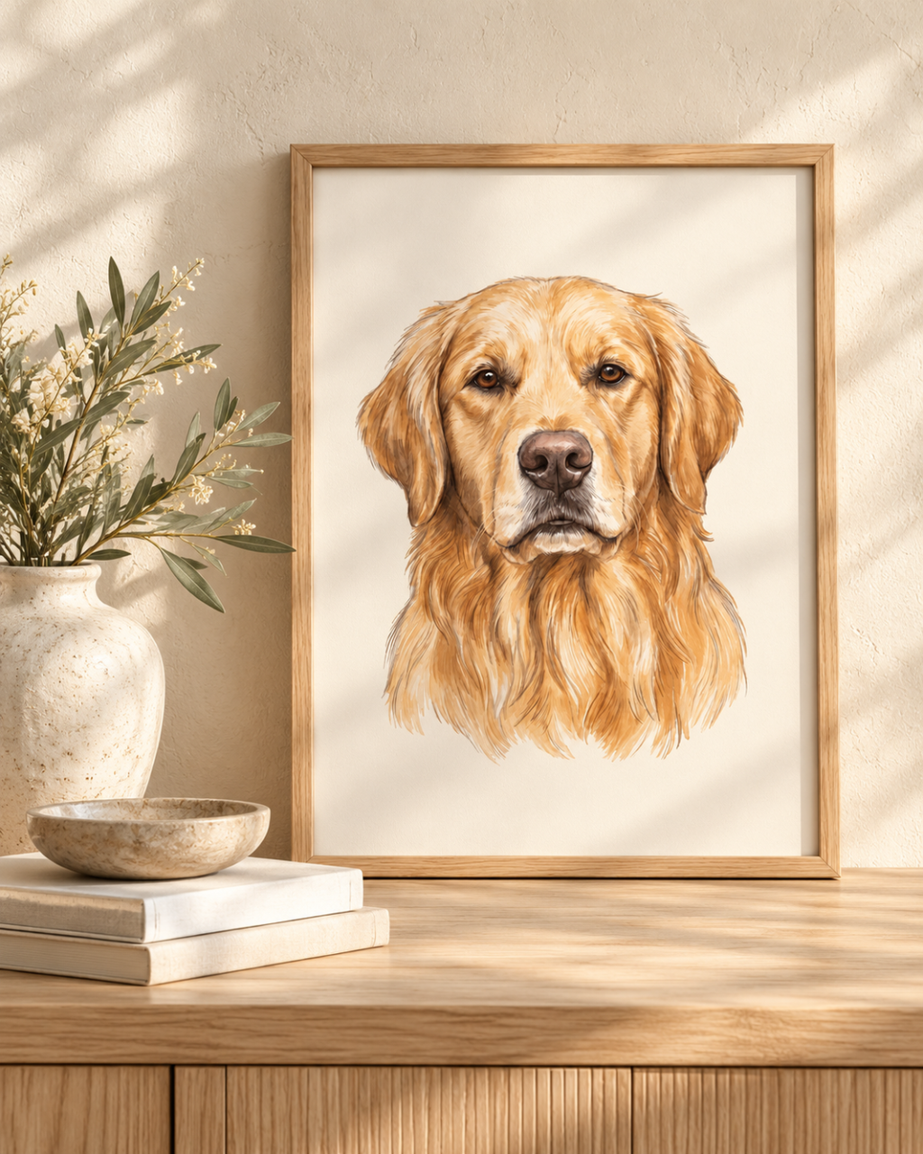 Framed Custom Pet Portrait