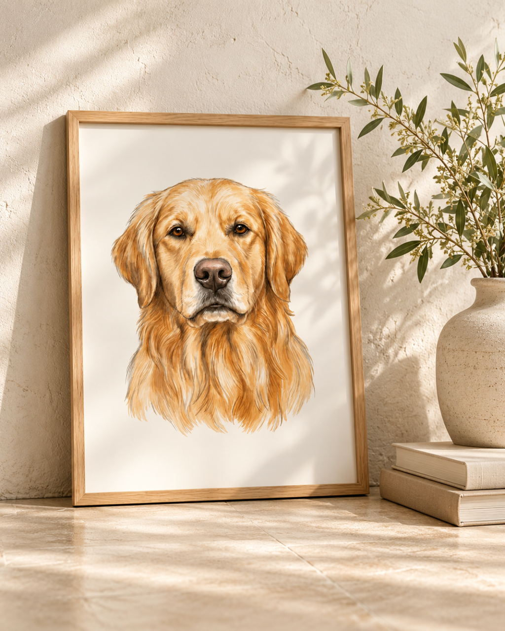 Framed Custom Pet Portrait