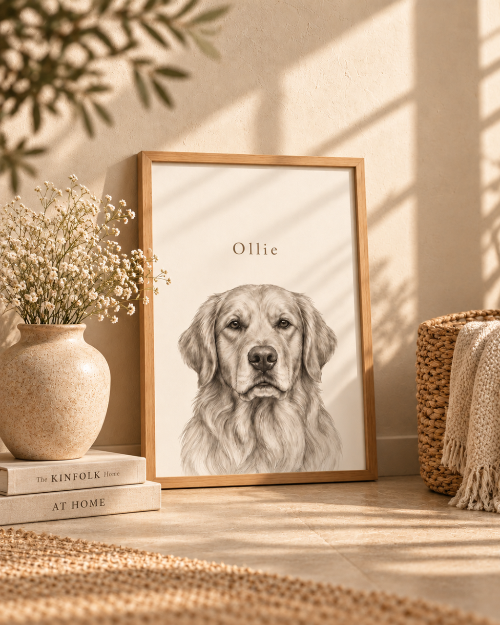 The Classic - Framed Custom Pet Portrait