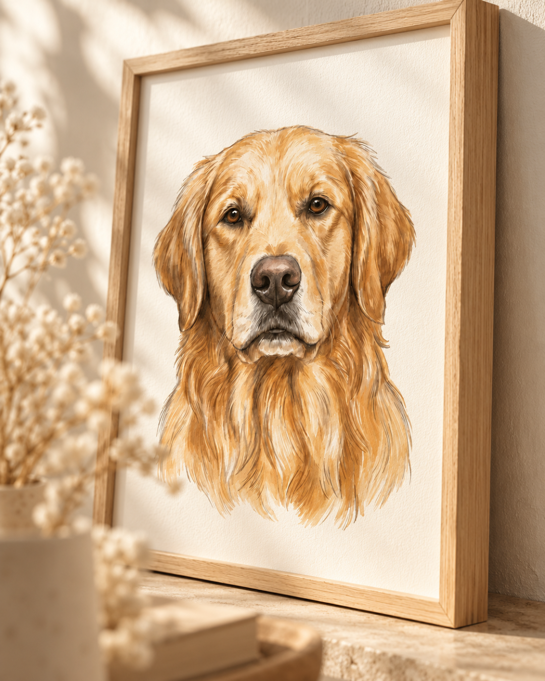 Framed Custom Pet Portrait