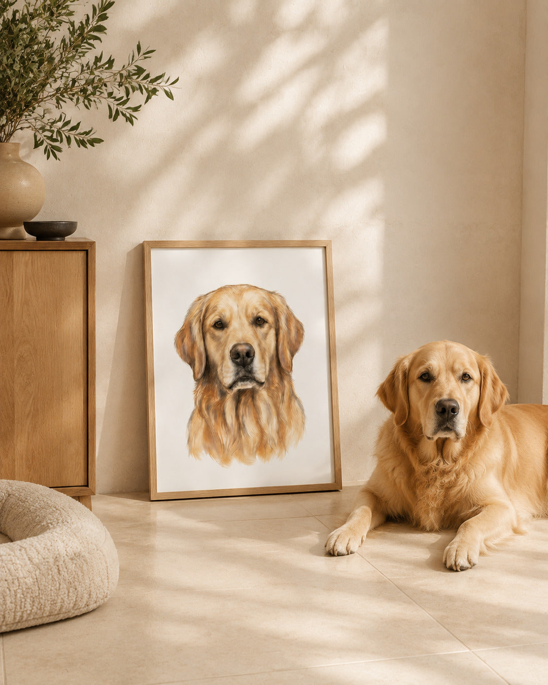 Framed Custom Pet Portrait