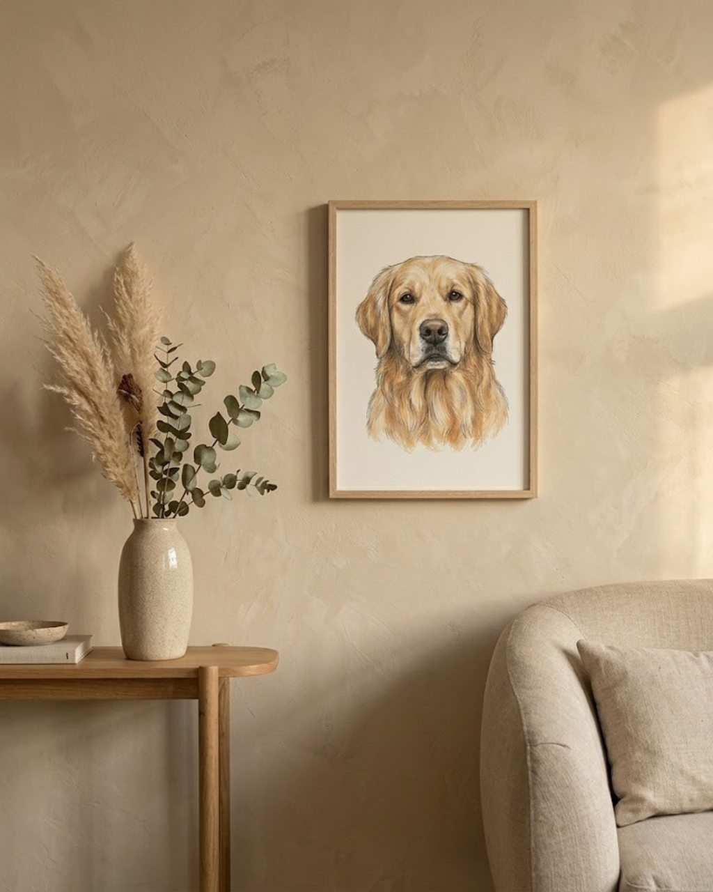 Framed Custom Pet Portrait