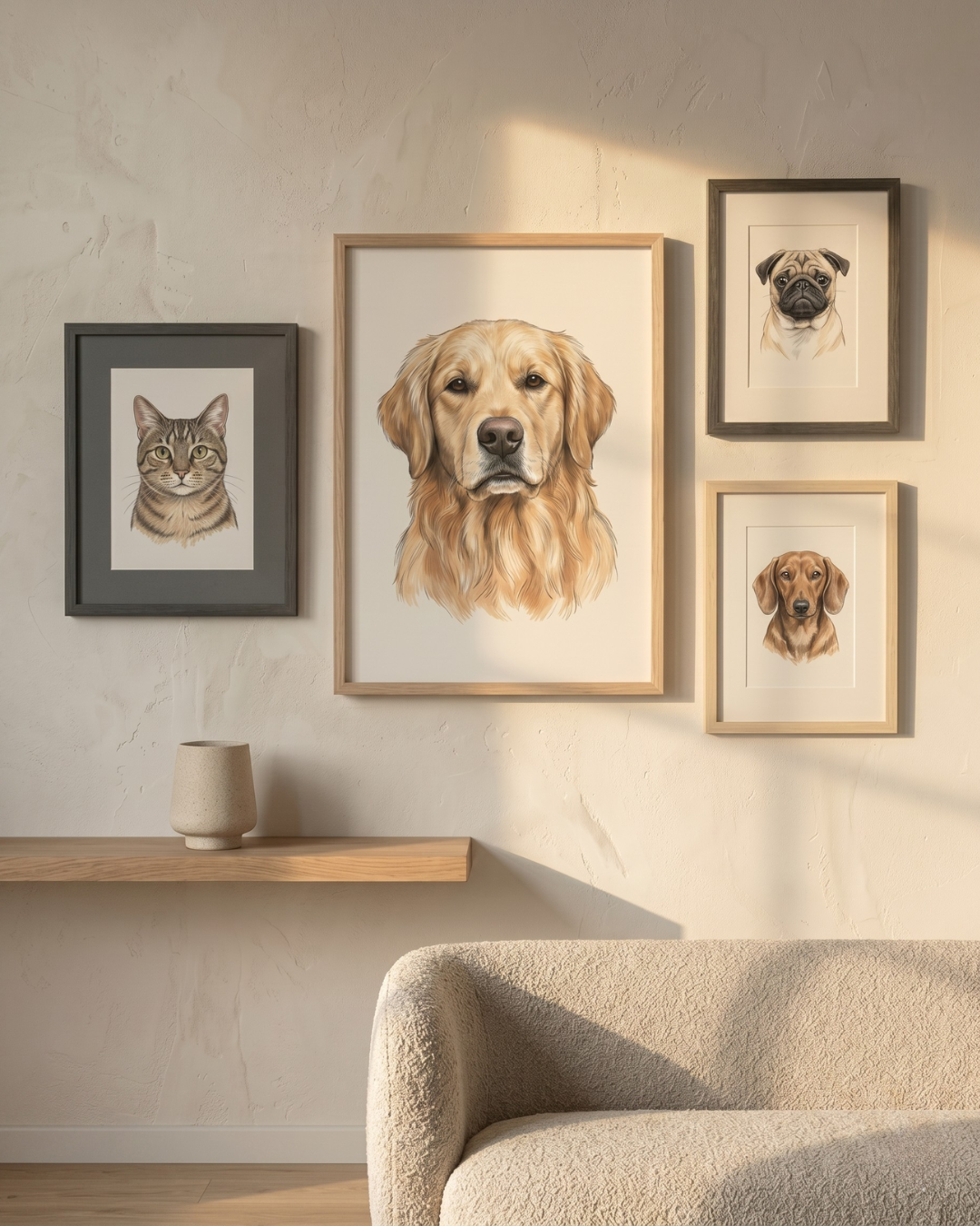 Framed Custom Pet Portrait